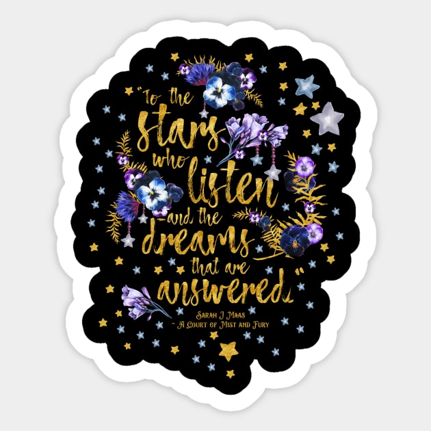 ACOMAF - To The Stars Sticker by eviebookish